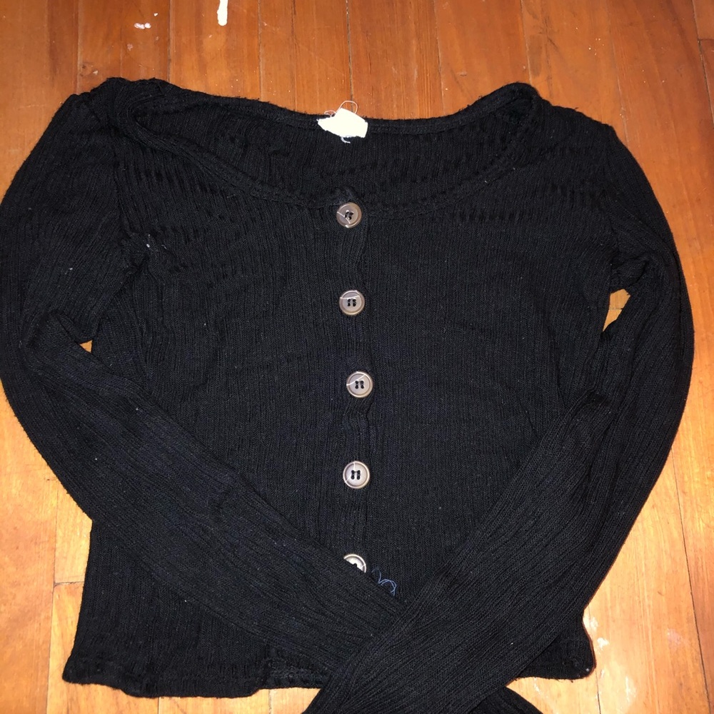 Garage Long sleeve crop top